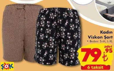 KADIN VİSKON ŞORT KADIN VİSKON ŞORT
